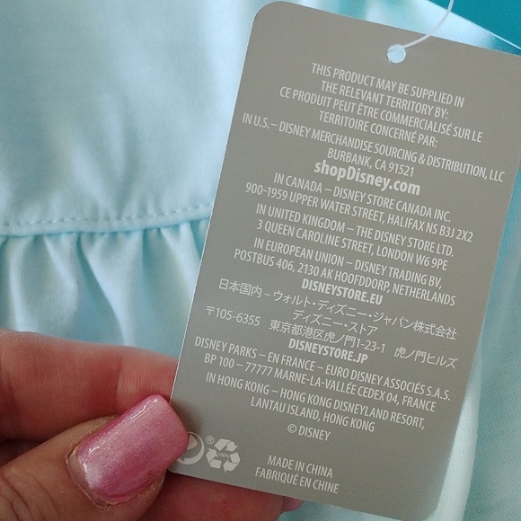 Disney Store Girls Frozen 2 Character Elsa Pajamas Dress Nightgown, Size 2 - Picture 5 of 9